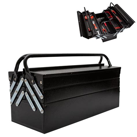 steel box tool|foldable metal tool tote box.